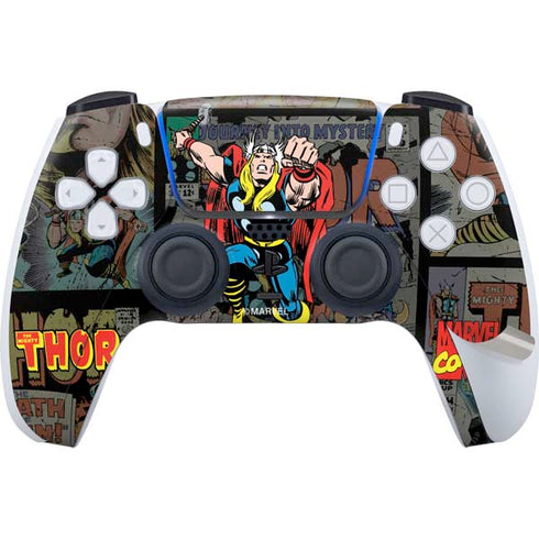 Marvel Classic Comics The Mighty Thor Vintage PS5 Pro Disk Bundle  Skin